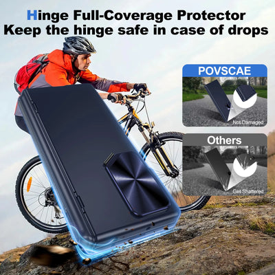 Samsung Z Fold 6 Case with Hinge Protection, Stand, S Pen Slot & Screen Protector