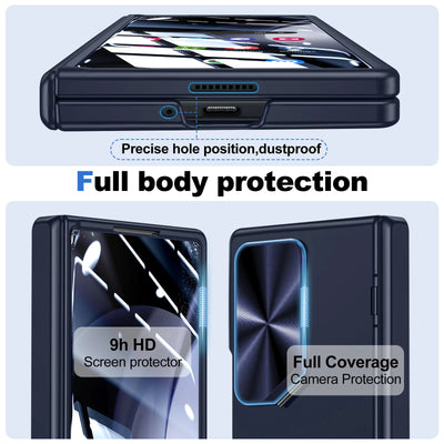 Samsung Z Fold 6 Case with Hinge Protection, Stand, S Pen Slot & Screen Protector