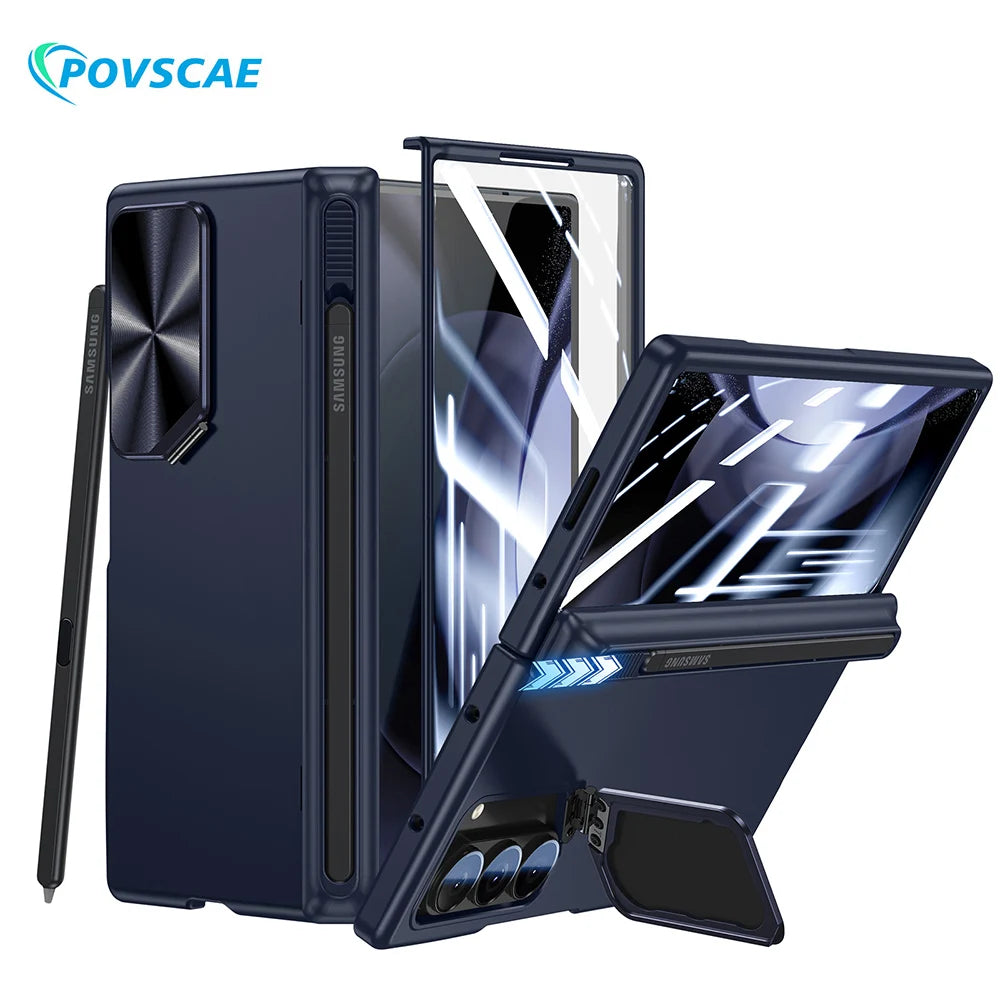 Samsung Z Fold 6 Case with Hinge Protection, Stand, S Pen Slot & Screen Protector